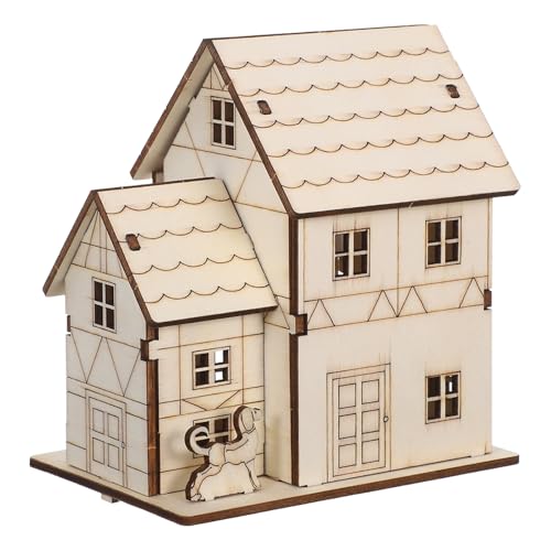 PHENOFICE DIY-Puzzle aus Holzhaus: LED-Mini-Villa-Bausatz – handgefertigtes Puppenhaus aus Holz – Architekturmodellbauprojekt für Erwachsene und Kinder PHENOFICE DIY-Puzzle aus Holzhaus: LED-Mini-Villa-Bausatz – handgefertigtes Puppenhaus aus Holz – Architekturmodellbauprojekt für Erwachsene und Kinder von PHENOFICE