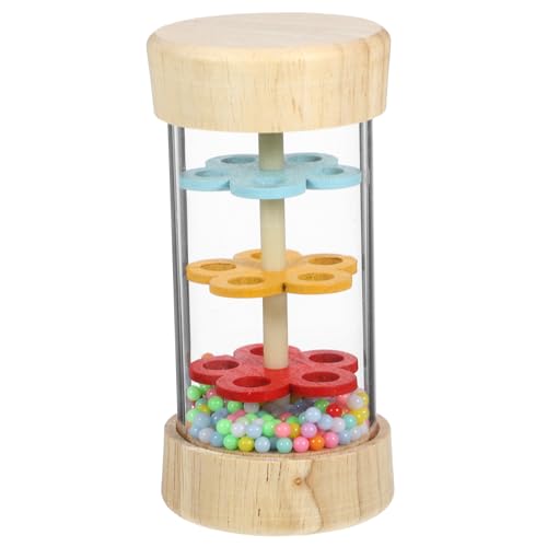 PHENOFICE Holz Regenstick Musikinstrument Holzspielzeug Regenklang Rassel Pädagogisch Kreativ für Jungen Mädchen Vorschule zur Hand Augen Koordination von PHENOFICE