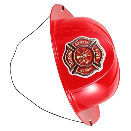 PHENOFICE Halloween Feuerwehrmann Hut Rot Kunststoff Feuerwehrmann Und Mädchen Feuerwehrmann Verkleidung Party Supplies von PHENOFICE