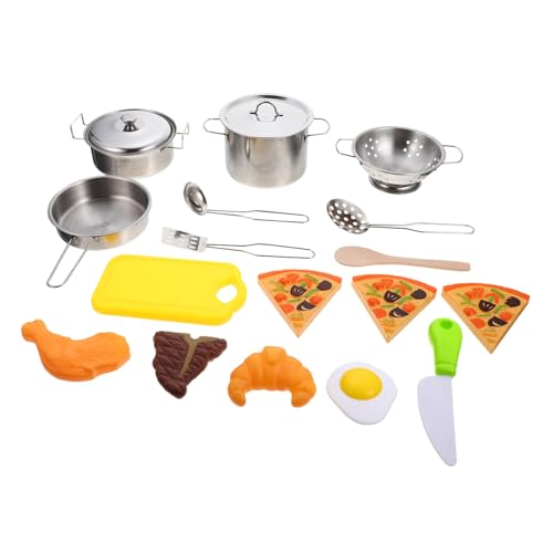 PHENOFICE Spielzeug Jungs Rollenspiel Kinder Kochgeschirr Set Aus Edelstahl 19 Teiliges Interaktives Kochspielzeug Für Jungen Und Ädchen Kleine Kochutensilien Für Rollenspiele Und Kreative Aktivitäten PHENOFICE Spielzeug Jungs Rollenspiel Kinder Kochgeschirr Set Aus Edelstahl 19 Teiliges Interaktives Kochspielzeug Für Jungen Und Ädchen Kleine Kochutensilien Für Rollenspiele Und Kreative Aktivitäten von PHENOFICE