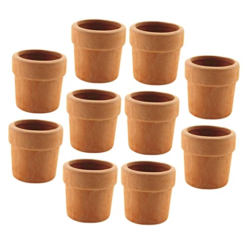 PHENOFICE Set Mit 10 Miniatur-blumentöpfen Keramik-Miniatur-pflanzgefäß-Sets Für Jungen Und Mädchen Miniatur-hausdekor von PHENOFICE