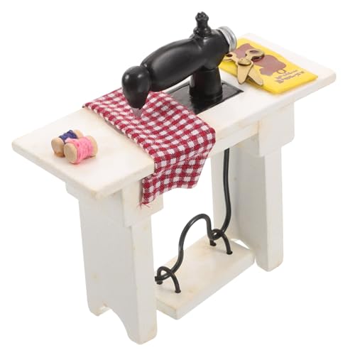 PHENOFICE Mini Nähmaschine, Miniatur Puppenhaus Zubehör, Tischstatue, Geburtstagsgeschenk, Kleine Nähmaschine, Mini Hausschmuck, Mini Nähmaschine, Puppenhaus Zubehör PHENOFICE Mini Nähmaschine, Miniatur Puppenhaus Zubehör, Tischstatue, Geburtstagsgeschenk, Kleine Nähmaschine, Mini Hausschmuck, Mini Nähmaschine, Puppenhaus Zubehör von PHENOFICE