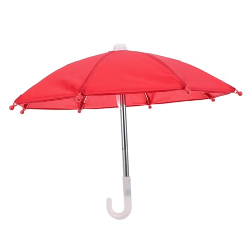 PHENOFICE Mini-Regenschirm für Puppenhaus Entzückendes Rotes Regenschirm-Accessoire Zum Ankleiden Amerikanischer Puppen PHENOFICE Mini-Regenschirm für Puppenhaus Entzückendes Rotes Regenschirm-Accessoire Zum Ankleiden Amerikanischer Puppen von PHENOFICE