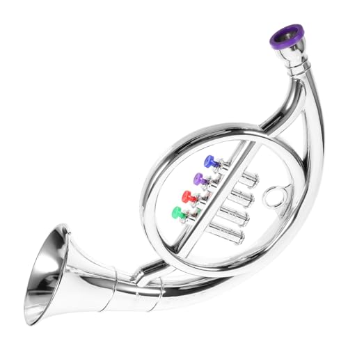 PHENOFICE Musikalisches Für Sicheres Spielzeughorn Hornspielzeug Kompaktes Kunststoffhorn Aufklärungsspielzeug Für Hornmodelle Für Schulhorn Plastik Silver PHENOFICE Musikalisches Für Sicheres Spielzeughorn Hornspielzeug Kompaktes Kunststoffhorn Aufklärungsspielzeug Für Hornmodelle Für Schulhorn Plastik Silver von PHENOFICE