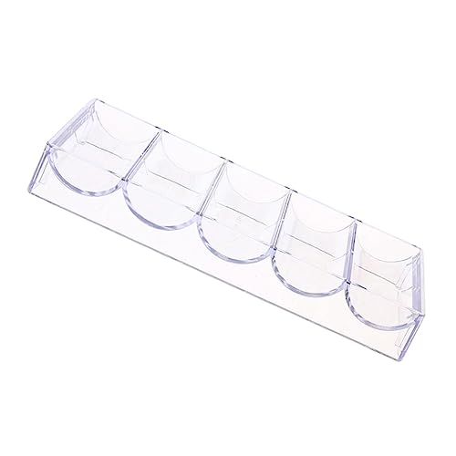 PHENOFICE Poker Chips Transparente Chip Box Für 100 Poker Chips Ideal Für Zuhause Und Partys Robuste Und Praktische Chip Storage Plate Ohne Deckel von PHENOFICE