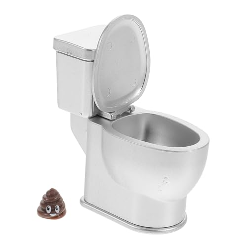 PHENOFICE Puppenhaus Toilettenmodell, Mini Töpfchen, Zarte Mini Toiletten Dekore, Feenhaus Möbel, Miniatur Toilette, Mini Schmuck, Badezimmermöbel, Puppen Badezimmermöbel, Mini Spielzeug von PHENOFICE