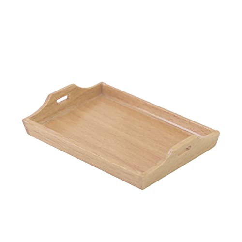 PHENOFICE Puppenhausschale Holztablett für Küchenzubehör für Puppenhaus Kreativen Spielmöglichkeiten und Praktischen Fähigkeiten von PHENOFICE