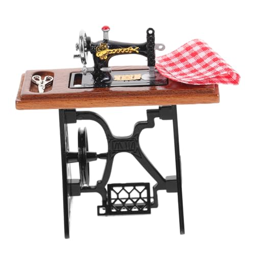 PHENOFICE Mini-nähmaschine Modell Puppenhaus-nähmaschine Aus Zinklegierung Vintage-Stil Miniaturmöbel Für Dekoration Exzellente Verarbeitung von PHENOFICE