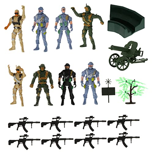 PHENOFICE 19 Teiliges Set Simulierte Soldaten Modelle DIY Soldaten Figuren Große Soldaten Modelle Für Zufällige Designs Ideales Für Jungen von PHENOFICE