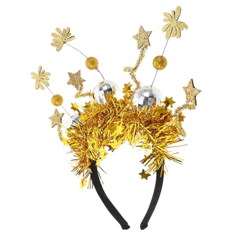 PHENOFICE Silvester Haarreif mit Goldfarbenen Design Neues Jahr Kopfschmuck für Party Fotorequisiten und Festliche Events Einzigartiger Year Headband für Silvesterfeier PHENOFICE Silvester Haarreif mit Goldfarbenen Design Neues Jahr Kopfschmuck für Party Fotorequisiten und Festliche Events Einzigartiger Year Headband für Silvesterfeier von PHENOFICE
