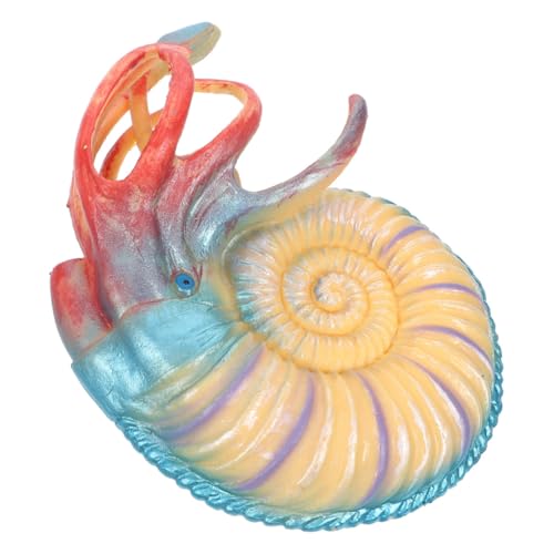PHENOFICE Simulierte Nautilus Miniatur Meerestiere Nautilus Skulptur Strandtier Kleine Figur Nautilus Meer Pädagogische Meerestiermodelle Meereslebewesen Kinderspielzeug von PHENOFICE