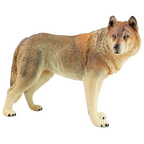 PHENOFICE Wolfsfigur Aus Kunststoff Simulierter Wolf Spielzeug Wildtiermodelle Für Kinder Realistisches Wolfstierornament PHENOFICE Wolfsfigur Aus Kunststoff Simulierter Wolf Spielzeug Wildtiermodelle Für Kinder Realistisches Wolfstierornament von PHENOFICE