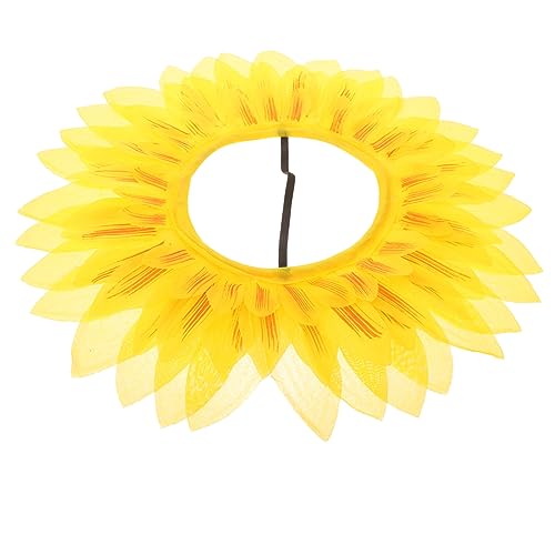 PHENOFICE Sonnenblumen Kopfbedeckung Sonnenblumen Gesichtsbedeckung Sportspiele Requisiten Deko Zubehör Für Kindergarten Partyzubehör von PHENOFICE