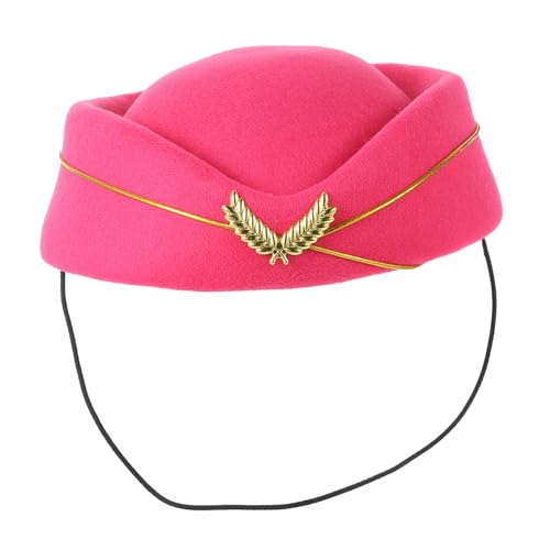 PHENOFICE Stewardess Hut Cosplay Elegante Damen Mütze aus Hochwertigem Material für Kostüm Events Perfektes Zubehör für Fliegeruniformen Stilvolles Accessoire für Partys und Aufführungen PHENOFICE Stewardess Hut Cosplay Elegante Damen Mütze aus Hochwertigem Material für Kostüm Events Perfektes Zubehör für Fliegeruniformen Stilvolles Accessoire für Partys und Aufführungen von PHENOFICE