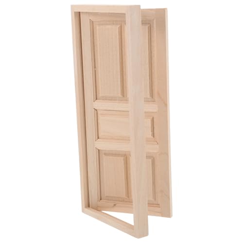 PHENOFICE Holztür Für Puppenhaus Unbemalt Miniatur Tür Zum Öffnen Holz Feentür Zubehör Spielzeug Heimwerker PHENOFICE Holztür Für Puppenhaus Unbemalt Miniatur Tür Zum Öffnen Holz Feentür Zubehör Spielzeug Heimwerker von PHENOFICE
