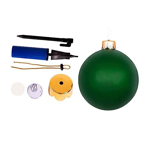 PHENOFICE Weihnachtsballons Ball Ornament Weihnachten Große Aufblasbare Kugel Aufblasbare Dekoration Weihnachtsornament Weihnachtsdekoration Für Draußen Weihnachten Aufblasbare Kugel von PHENOFICE