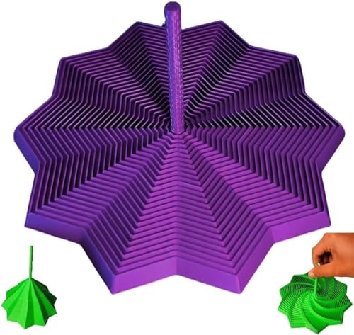 3D-Gedruckter, erweiterbarer Sensorik-Zappelstern, sechseckiger Zappelstern, Stressabbau-Spielzeug fürs Büro, perfekt für Erwachsene, erweiterbares Geschenk zu Weihnachten oder Geburtstagen von PHFDQKG