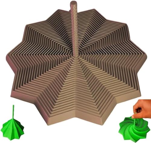 3D-Gedruckter, erweiterbarer Sensorik-Zappelstern, sechseckiger Zappelstern, Stressabbau-Spielzeug fürs Büro, perfekt für Erwachsene, erweiterbares Geschenk zu Weihnachten oder Geburtstagen von PHFDQKG
