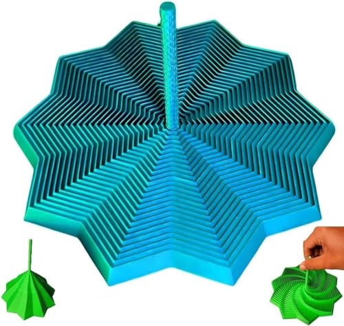 3D-Gedruckter, erweiterbarer Sensorik-Zappelstern, sechseckiger Zappelstern, Stressabbau-Spielzeug fürs Büro, perfekt für Erwachsene, erweiterbares Geschenk zu Weihnachten oder Geburtstagen von PHFDQKG