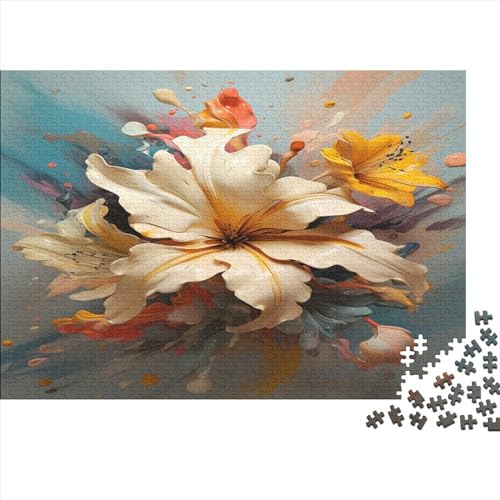 Artistic Flowers Puzzles Erwachsene 1000 Teile Colorful Style Educational Game Family Challenging Games Home Decor Geburtstag Stress Relief 1000pcs (75x50cm) Artistic Flowers 10 von PHLEPS