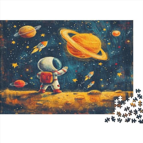 Astronaut Für Erwachsene 300 Teile Universe Puzzles Family Challenging Games Geburtstag Lernspiel Wohnkultur Stress Relief 300pcs (40x28cm) von PHLEPS