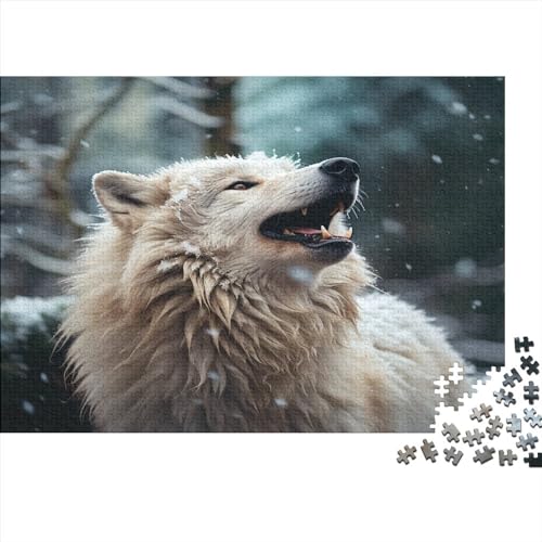 Domineering Arctic Wolf 1000 Teile Gifts Home Decor Puzzle Für Erwachsene Educational Game Geburtstag Family Challenging Games Home Decor Stress Relief Toy 1000pcs (75x50cm) von PHLEPS