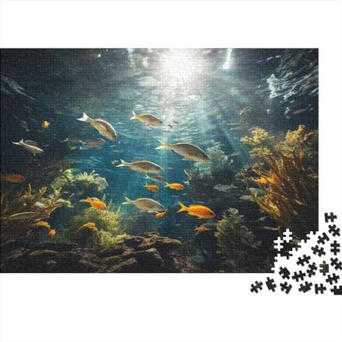 Glimpse of The Seabed 500 Teile Home Decoration Puzzle Erwachsene Home Decor Family Challenging Games Educational Game Geburtstag Stress Relief Toy 500pcs (52x38cm) von PHLEPS