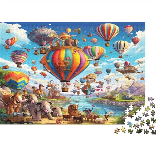 Hot Air Balloon Puzzles Erwachsene 1000 Teile Colourful Style Educational Game Family Challenging Games Home Decor Geburtstag Stress Relief 1000pcs (75x50cm) Hot Air Balloon 100 von PHLEPS