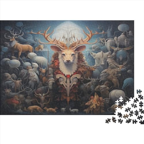 Myth Puzzle 500 Teile Norse Mythology Erwachsene Geschicklichkeitsspiel Für Die Ganze Familie Home Decor Geburtstag Lernspiel Stress Relief 500pcs (52x38cm) von PHLEPS