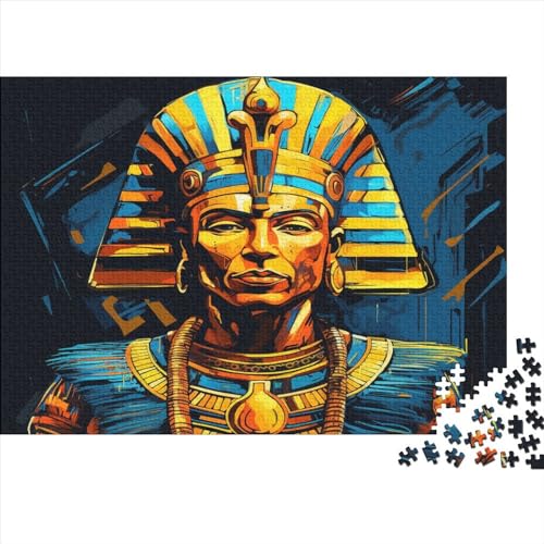 Pharaoh Puzzle Erwachsene 300 Teile Animation Style Geschicklichkeitsspiel Für Die Ganze Familie Lernspiel Geburtstag Home Decor Stress Relief 300pcs (40x28cm) von PHLEPS