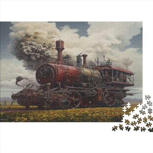 Steam Train Puzzles 300 Teile Beautiful Scenery Für Erwachsene Family Challenging Games Geburtstag Home Decor Educational Game Stress Relief 300pcs (40x28cm) von PHLEPS