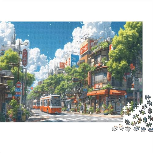 Tokyo Architecture Erwachsene Puzzles 300 Teile Build Wohnkultur Geburtstag Geschicklichkeitsspiel Für Die Ganze Familie Lernspiel Stress Relief 300pcs (40x28cm) von PHLEPS