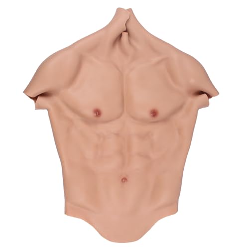 PHOXBOBG Realistische künstliche Muskeln, Silikon, für Herren, Brust, Halbbody mit schwebendem Punkt-Design, für Cosplay, Halloween PHOXBOBG Realistische künstliche Muskeln, Silikon, für Herren, Brust, Halbbody mit schwebendem Punkt-Design, für Cosplay, Halloween von PHOXBOBG