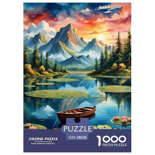 A Landschaft of Sees and Gebirge Puzzle 1000 Teile Für Die Ganze Familie interessant Impossible Puzzle Geschicklichkeitsspiel Geschenk 38x26cm/1000pcs A Landschaft of Sees and Gebirge Puzzle 1000 Teile Für Die Ganze Familie interessant Impossible Puzzle Geschicklichkeitsspiel Geschenk 38x26cm/1000pcs von PHQAZWSXE