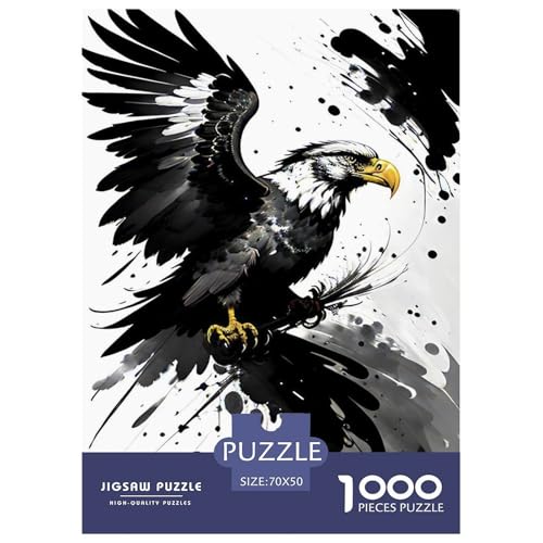 Adler 1000 Teile Puzzle Für Erwachsene Und Kinder Tiere Erwachsenenpuzzle Geschicklichkeitsspiel Geschenk 70x50cm/1000pcs von PHQAZWSXE