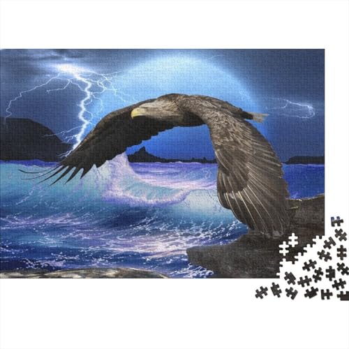 Adler Puzzle 1000 Teile Für Die Ganze Familie Tier Erwachsenenpuzzle Geschicklichkeitsspiel Geschenk 1000pcs (75x50cm) von PHQAZWSXE