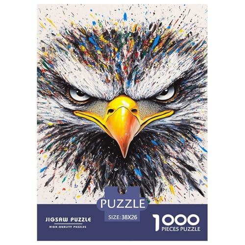 Adler Puzzle 1000 Teile Für Die Ganze Familie interessant Erwachsenenpuzzle Geschicklichkeitsspiel Weihnachtspuzzle 38x26cm/1000pcs von PHQAZWSXE