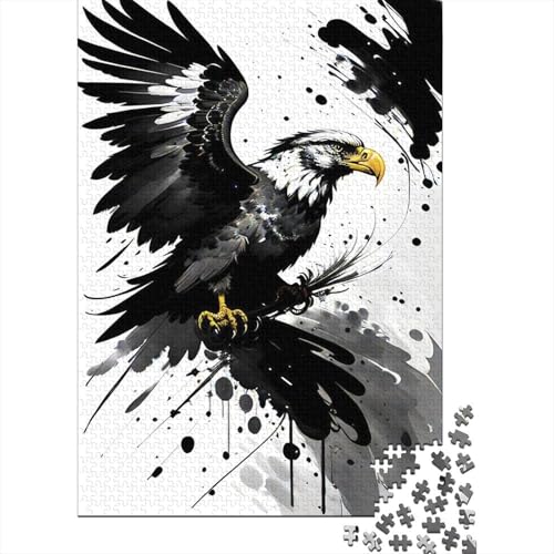 Adler Puzzle 1000 Teile Für Erwachsene Und Kinder Tiere Erwachsenenpuzzle Geschicklichkeitsspiel Weihnachtspuzzle 1000pcs (75x50cm) von PHQAZWSXE