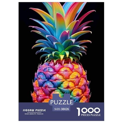 Ananas 1000 Teile Puzzle Für Erwachsene interessant Erwachsenenpuzzle Geschicklichkeitsspiel Weihnachtspuzzle 38x26cm/1000pcs von PHQAZWSXE