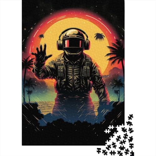 Astronaut 1000 Teile Puzzle Für Die Ganze Familie interessant Impossible Puzzle Geschicklichkeitsspiel Geschenk 1000pcs (75x50cm) von PHQAZWSXE