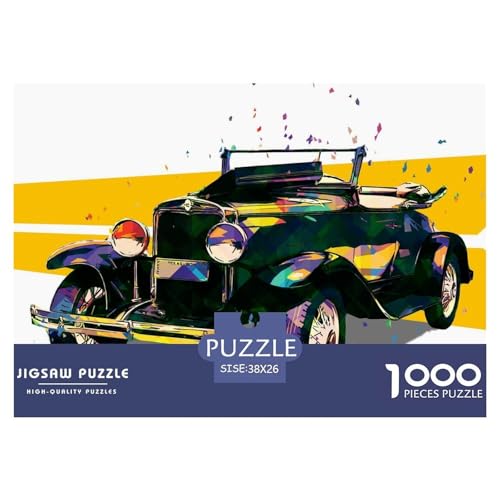 Auto Puzzle 1000 Teile Für Erwachsene Und Kinder persönlich Impossible Puzzle Clevere Rätsel Geschenk 38x26cm/1000pcs von PHQAZWSXE