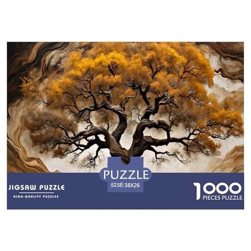 Autumn Bäume 1000 Teile Puzzle Für Die Ganze Familie persönlich Erwachsenenpuzzle Clevere Rätsel Geschenk 38x26cm/1000pcs von PHQAZWSXE