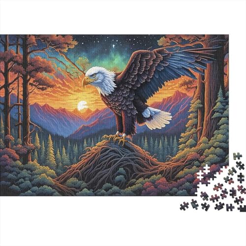 Bald-Adler Puzzle 1000 Teile Für Erwachsene Und Kinder Tiere Erwachsenenpuzzle Geschicklichkeitsspiel Geschenk 1000pcs (75x50cm) von PHQAZWSXE