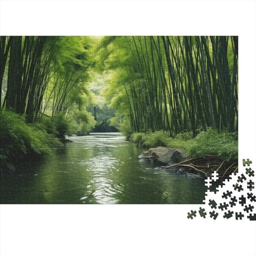 Bambushain Puzzle 1000 Teile Für Erwachsene Kunst Erwachsenenpuzzle Geschicklichkeitsspiel Geschenk 1000pcs (75x50cm) von PHQAZWSXE