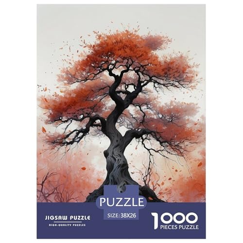 Baum Puzzle 1000 Teile Für Die Ganze Familie interessant persönlich Impossible Puzzle Clevere Rätsel Geschenk 38x26cm/1000pcs von PHQAZWSXE