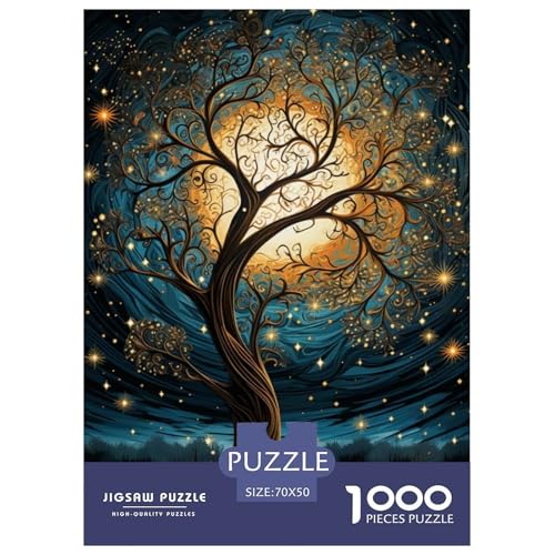 Baum des Lebens 1000 Teile Puzzle Für Erwachsene interessant Impossible Puzzle Clevere Rätsel Geschenk 70x50cm/1000pcs von PHQAZWSXE