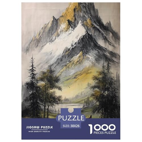 Berg Puzzle 1000 Teile Für Erwachsene interessant Impossible Puzzle Geschicklichkeitsspiel Geschenk 38x26cm/1000pcs Berg Puzzle 1000 Teile Für Erwachsene interessant Impossible Puzzle Geschicklichkeitsspiel Geschenk 38x26cm/1000pcs von PHQAZWSXE