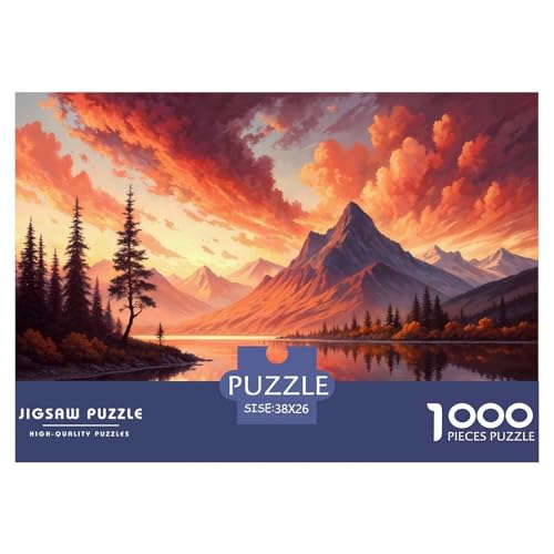 Bergsee 1000 Teile Puzzle Für Erwachsene interessant Impossible Puzzle Clevere Rätsel Weihnachtspuzzle 38x26cm/1000pcs Bergsee 1000 Teile Puzzle Für Erwachsene interessant Impossible Puzzle Clevere Rätsel Weihnachtspuzzle 38x26cm/1000pcs von PHQAZWSXE