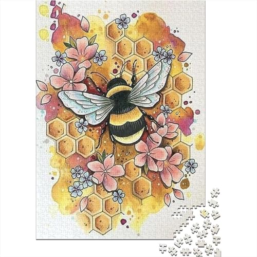 Bienen Puzzle 1000 Teile Für Die Ganze Familie interessant Impossible Puzzle Clevere Rätsel Weihnachtspuzzle 1000pcs (75x50cm) von PHQAZWSXE