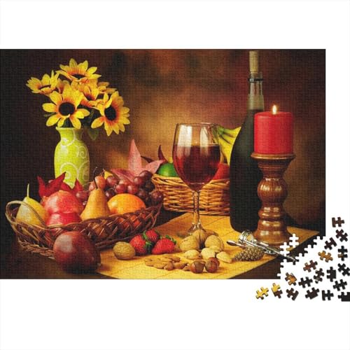 Blume 1000 Teile Puzzle Für Die Ganze Familie Kunst Impossible Puzzle Geschicklichkeitsspiel Geschenk 1000pcs (75x50cm) von PHQAZWSXE